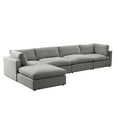thumbnail image 2 of Rustic Manor Saniyah Grey Linen Sofa Chaise, 2 of 9