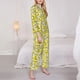 thumbnail image 3 of Fotbe Banana Conjunto de Pijama de Manga Larga para Mujer con Estampado, Ropa de Dormir de 2 Piezas, Conjunto de Casa Suave y Cómodo con Bolsillos-XX-Large, 3 of 7