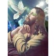thumbnail image 1 of Cuadros Decorativos (DE9379) Jesús pájaro 5D DIY taladro completo diamante pintura imagen Rhinestone arte mosaico 20X30cm Tmvgtek embutido en tela, 1 of 1