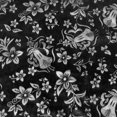 thumbnail image 5 of QHFBli High Waisted Maxi Skirt for Women Vintage Floral Jacquard Velvet Party Skirt Flared A-Line Long Skirts, 5 of 6
