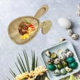thumbnail image 5 of NSESSHome Bunny Serving Wood Trays, Rabbit Shaped Board Wood Bunny Cutting Board Cheese Board Serving Board Platter Dessert Serving Tray Holiday Salad Dish Fruit Plate, 5 of 6
