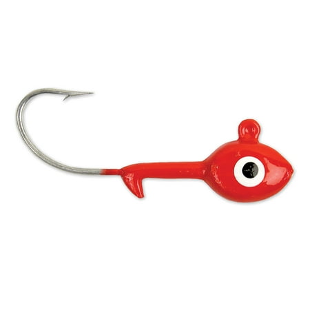 GOT-CHA HSWG38-9 Grub Head 3/8 oz 2/0 Hook Red 10/Pack