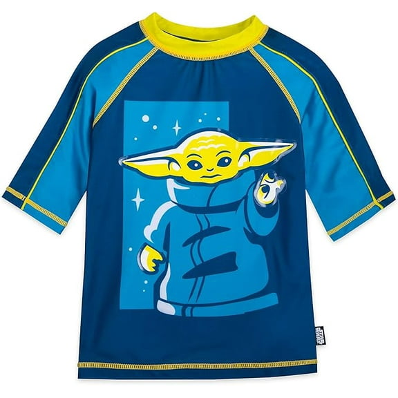 STAR WARS: The Mandalorian Rash Guard for Boys, Size 4 Multicolored