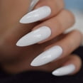 thumbnail image 4 of CoolNail Popular Solid Pure Color False Nails Extra Long Stiletto Tips White Press on Fake Nail Chip UV Gel Finger Extensions Accessories, 4 of 5