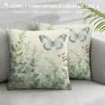 thumbnail image 3 of Ulloord Pillow Covers Eucalyptus Leaves Mason Jar Butterfly This is Us Spring Pillows Decorative Throw Pillows Light Blue Pillowcase Summer Decorations Farmhouse Decor for Couch Sofa, 3 of 5