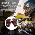thumbnail image 2 of Gants de Moto, Gants de Ski, Cyclisme, Absorption des Chocs, Antidérapants, Rouges, L, 2 of 9