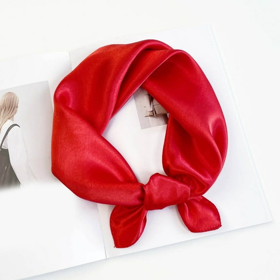 Hauaitttt Scarf for Work Holiday Performances and Daily Wear Solid Color Neck Scarf Versatile Accessory for All Seasons Silk Scarf Extra Large Womens Neck Scarfs and Wraps Silk Wrap Long Silk Head