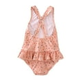 thumbnail image 5 of Hienoo Little Girls One-Piece Swimsuit Ruffle Sleeveless Bathing Suit Swimwear with UPF50+, 5 of 8