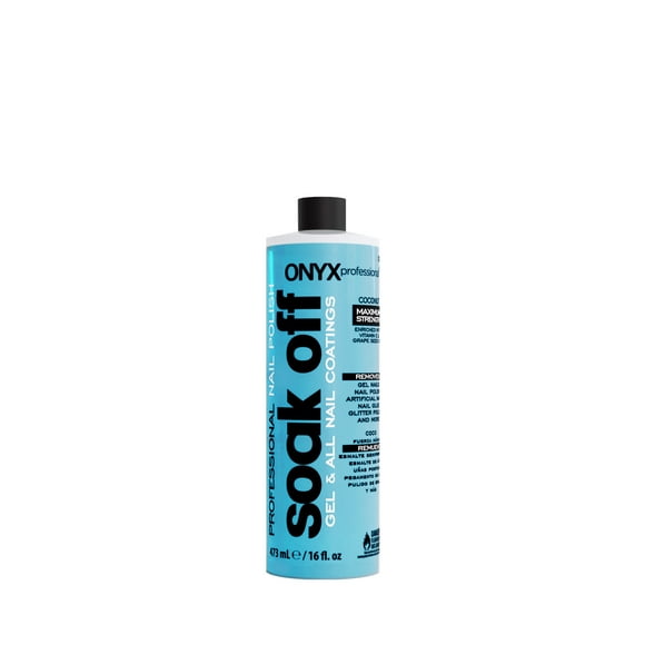 Onyx Professional Soak Off Formula Nail Polish Remover, 16 fl oz