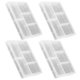 thumbnail image 1 of 4pcs Plastic Storage Boxes with Lids, Divided Organizer for Hardware, Jewelry & Accessories, Stackable Design for Easy Access and Space Saving, 1 of 5