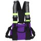 thumbnail image 1 of Bolsa de pecho impermeable de nailon multifuncional, chaleco reflectante de seguridad para herramientas para exteriores (verde fluorescente púrpura), 1 of 10
