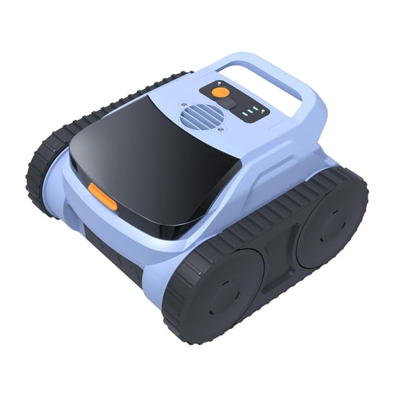 NXYKOCY Cordless Robotic Pool Cleaner for Inground & Above Ground Pools - 150 Min Runtime Powerful Suction Self-Parking Smart Navigation Wall Climbing Deep Scrubbing (Blue)