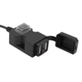 thumbnail image 2 of Cargador De Manillar De Motocicleta Resistente Al Agua De 12V Con Puerto Usb Dual, Adaptador De Fuente De Alimentación De 5V Y 3.1A Para Teléfono Móvil Kearding VI006787-00, 2 of 6