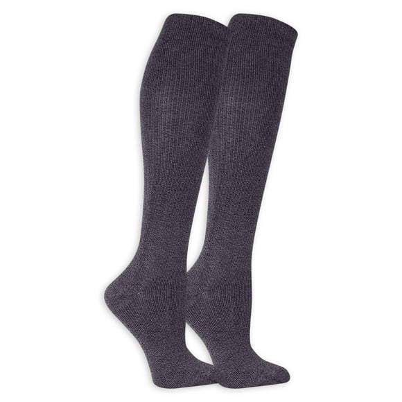 Dr. Scholls Womens Marled Knee High Compression Socks, Womens Size 4-10, Navy