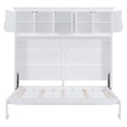 thumbnail image 5 of ​Queen Size Murphy Bed Wall Bed with Top Cabinets, Space-Saving for for Guestroom, Apartment, Small Space, White,, 5 of 9