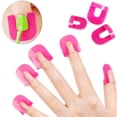thumbnail image 3 of Plantilla de esmalte de uñas de plástico suave reutilizable, herramientas protectoras de manicura a prueba de derrames, 3 of 5