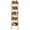 White With Gold, variant on 5-Tier Freestanding Wine Racks，Liquor Bottle Display Shelf with Fences, Wall Mounted Floating Shelf Storage Stand for Kitchen, Dining Room, 16.93''L x 7.87''W x 69.68''H
