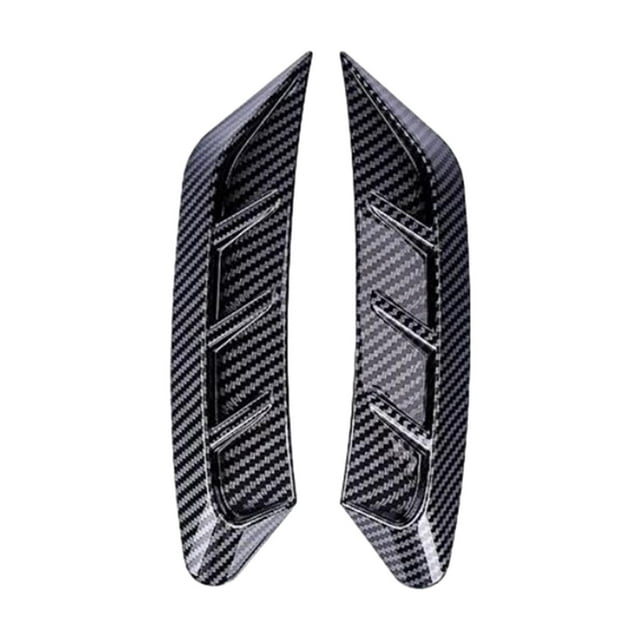2 pegatinas autoadhesivas para faros delanteros de coche, para párpados y luces traseras Un negro de fibra de carbono