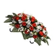thumbnail image 2 of Kaireo Realistic Faux Floral Spray with Stand Artificial Cemetery Grave Arrangement for Outdoor Memorial Ornament, 2 of 4