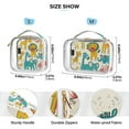 thumbnail image 4 of Children's Drawings Animals Clear Cosmetic Bags with Handles PVC Toiletry Bags Zipper Waterproof Portable for Traveling 2 Pcs, 4 of 7
