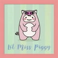 thumbnail image 1 of Great Art Now Li'l Piggy by Malia Rodrigues, Framed Wall Art, 14W x 14H, 1 of 3