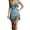 Light Blue, variant on AJGRHE Western Cowgirl Dress for Women V Neck Sleeveless Vintage Tassel Fringe Suede Dresses Western Music Festival Fringe Strap Waist Short Dress Casual Swing Bodycon Brown M