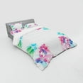 thumbnail image 3 of Ambesonne Abstract Bedding Set 3 Pcs, Digital Bridal Flowers, Twin XL, Multicolor, 3 of 3