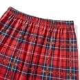 thumbnail image 7 of Christmas Family Pajamas Matching Set Letter Print Long Sleeve Tops and Plaid Pants Loungewear Soft Sleepwear, 7 of 7