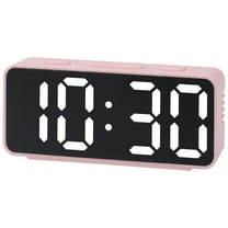 Unique Bargains Digital Alarm Clock for Bedroom Dorm Pink 5.1"L x 1.0"W x 2.2"H