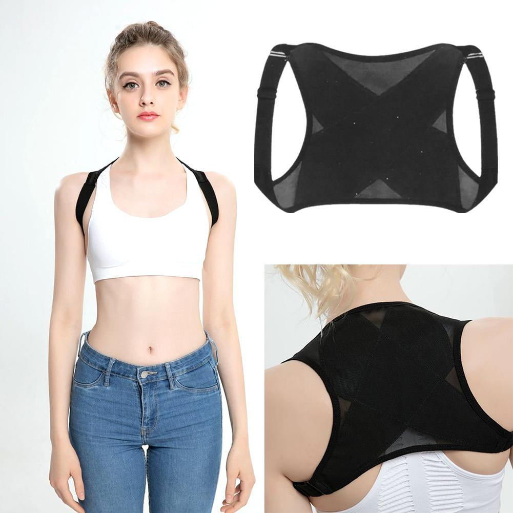 Adult Adjustable Posture Corrector Brace Net Breathable Back Spine Support Belt Humpback Shoulder Posture Correction Belt O7G9