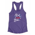 thumbnail image 3 of Red Wine And Blue Racerback Tank Women -Smartprints Designs, Female Small, 3 of 4