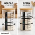 thumbnail image 6 of 30oz Sourdough Starter Jar Kit, Wide Mouth Glass Fermentation Container with Thermometer and Cloth Cover, 6 of 13