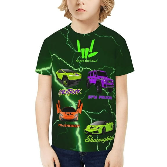 Share The Love Youth T-shirt Graphic Short Sleeve Top Shirts Tees