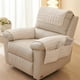 thumbnail image 2 of Funda para reposabrazos de sofá, funda para reposabrazos de sillón reclinable, protector de felpa de franela, funda antideslizante para muebles, felpa suave, ideal para sofás, muebles de uso, 2 of 2