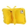thumbnail image 3 of For Samsung Galaxy Tab A9 8.7"/A7 Lite/HD8 (2018/2017/2016) Rotating Butterfly Stand Case,Rotatable and Folding Soft EVA Stand Lightweight Rugged Heavy Duty Shockproof Kids Friendly Case,Yellow, 3 of 7