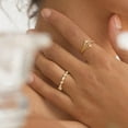 thumbnail image 2 of Delia 14k Gold Vermeil Ring, 2 of 4