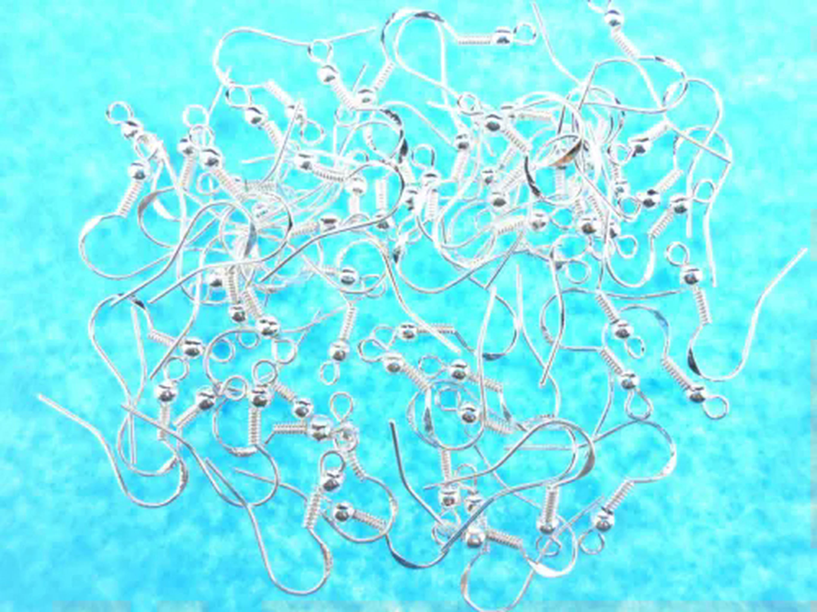 EOEMY Wholesale 100-1000Pcs 925 Sterling Silver French Hook Earrings Ear Wires-500