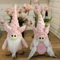 thumbnail image 7 of SDJMa Valentines Day Gnomes Decorations, Pink Plush Gnomes with Pig Nose and Pig Ears, Scandinavian Tomte Elf Table Ornaments for Valentines Day Mothers Day Wedding Party Home Decor, 7 of 7