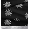 thumbnail image 2 of Soimoi Cotton Voile Fabric Leaves Block Print Fabric by The Yard 42 Inch Wide, 2 of 3