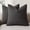 Charcoal, variant on otnbgsr A set of 2-piece decorative linen grid pillow set, neutral farmhouse retro cushion set, modern bohemian style home decoration sofa chair sofa bedroom living room, 18 x 18 inches