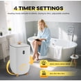 thumbnail image 1 of Portable 35L Electric Towel Warmer Bucket for Bathroom – Collapsible Design, Heating & Drying Modes, LED Display, Timer, Auto Shut-Off – Compact Hot Towel & Blanket Dryer for Home, Spa, Travel, 1 of 6