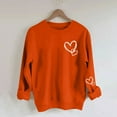 thumbnail image 2 of Tqyyweavej Valentines Shirts for Women Double Love Hearts Printed Solid Color Sweatshirts Casual Long Sleeve Shirts Valentines Gifts for Women(S-XL), 2 of 8