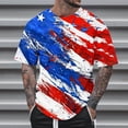 thumbnail image 2 of T-Shirts for Men Independence Day Printed Crewneck Short Sleeve Casual Lightweight Tee T-Shirts 4th of July Blouse, 2 of 5