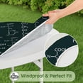 thumbnail image 5 of Math Equations Atomic Symbols Neon Pattern Round Fitted Tablecloth with Elastic Edge,Dining Table Cover Waterproof,Outdoor Round Tablecloth for Camping,Dining,Indoor and Outdoor, 5 of 7