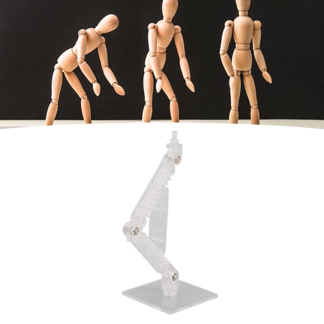10 Pcs Action Figure Stand, High Stability Doll Model Support Holder Display Base for 6 Inch Action Dolls Models