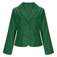 thumbnail image 4 of Fengactive Women's Cropped Open Front Cardigan Blazer Business Casual Long Sleeve Suit Jacket Short Office Blazer Coat, 4 of 9