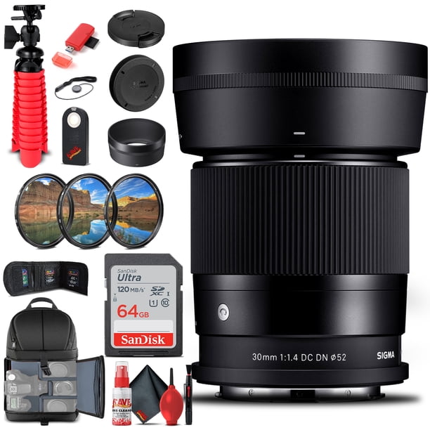 Sigma 30mm F 1 4 Dc Dn Contemporary Lens For Leica L Bundle Walmart Com Walmart Com