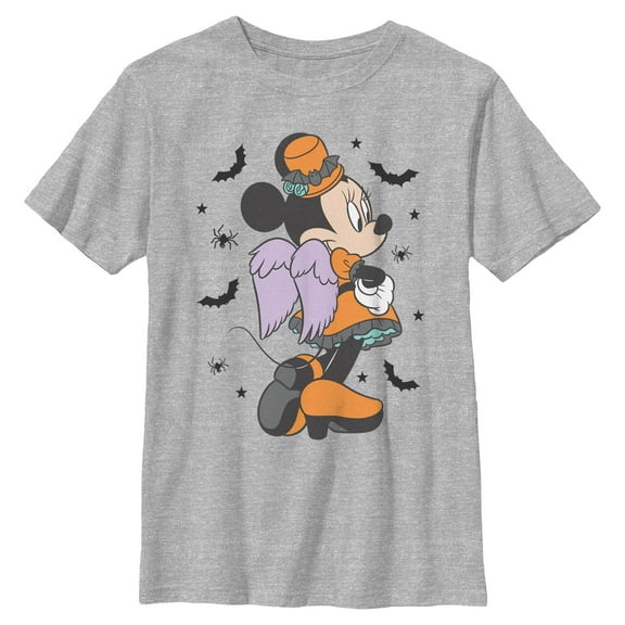 Boys Minnie Mouse Halloween Angel Orange Costume Pose T Shirt