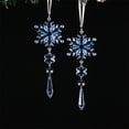 thumbnail image 4 of Juego de Adornos Colgantes de Carámbanos de Copos de Nieve Navideños de Acrílico Transparente | 10 Piezas de Adornos de Carámbanos de Copos de Nieve para Árbol | Recuerdos para Fiestas de Invierno, 4 of 7