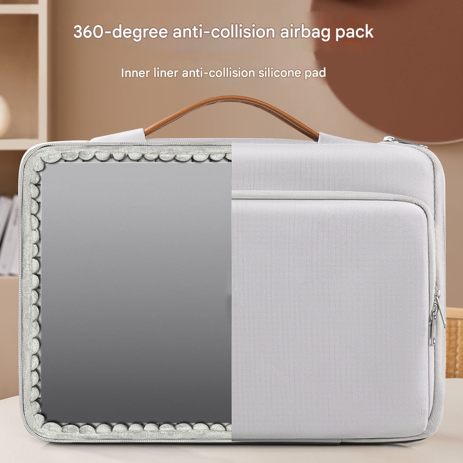Lightweight Laptop Case With Ergonomic Handle Laptop Storage Bag Oxford Cloth Storage Case For Traveling Portable